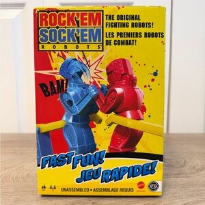 Mattel Games ROCKEM SOCKEM ROBOTS Retro Classic Toy NEW SEALED